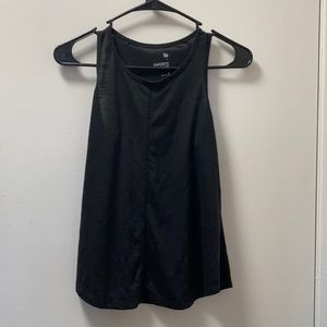 SO Black Workout Tank Top with Front Seam